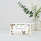 Safari Animals Baby Shower Books For Baby Begleitkarte (Stehend Vorderseite)