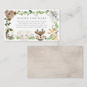Safari Animals Baby Shower Books For Baby Begleitkarte (Vorne/Hinten)