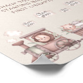 Safari Animals Baby Shower Books für Baby Poster (Ecke)