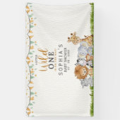 Safari Animals Baby Shower Boy Banner (Vertikal)