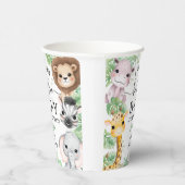 Safari Animals Baby Shower Boy Tropical Jungle Pappbecher (Rechts)