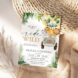 Safari Animals Baby Shower Einladung