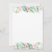 Safari Animals Baby Shower Einladung (Rückseite)