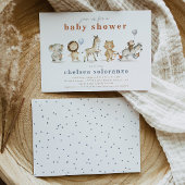 Safari Animals Baby Shower Einladung | Tiere