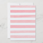 Safari Animals Baby Shower Einladungen für Mädchen (Rückseite)