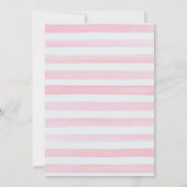 Safari Animals Baby Shower Einladungen für Mädchen (Rückseite)