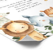 Safari Animals Baby Shower Guess The Sweet Mess Po Poster (Ecke)