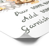 Safari Animals Baby Shower Momosa Bar Poster (Ecke)