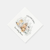 Safari Animals Baby Shower Napkins Serviette (Ecke)