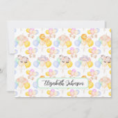Safari Animals Baby Shower Note Card Mitteilungskarte (Vorderseite)
