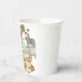 Safari Animals Baby Shower Party Pappbecher (Links)