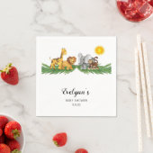 Safari Animals Baby Shower  Serviette (Beispiel)