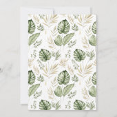 Safari Animals Baby Shower Thank You Card (Rückseite)