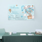 Safari Animals Balloons Drive By Boy Baby Shooter Banner (Messeveranstaltung)