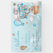 Safari Animals Balloons Drive By Boy Baby Shooter Banner (Vertikal)