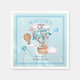 Safari Animals Balloons Drive By Boy Baby Shooter Serviette