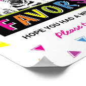 Safari Animals bevorzugen Geburtstagsparty Poster (Ecke)