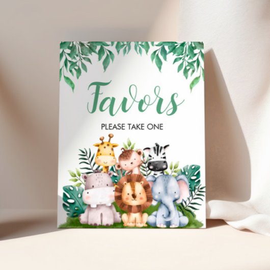 Safari Animals bevorzugen Unterschrift | Wild ONE Poster