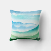 Safari Animals Blue Green Birth Stats Kissen (Rückseite)