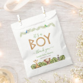 Safari Animals Boy Baby Dusche Niedlichen Löwenhol Geschenktütchen (Ausgeschnitten)