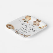 Safari Animals Boy Baby Shower Tropical Jungle Pappteller (Gewinkelt)