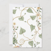 Safari Animals Calligraphy Boho Baby Shower Einladung (Rückseite)