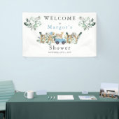 Safari Animals Drive by Baby Shower Green Gold Banner (Messeveranstaltung)