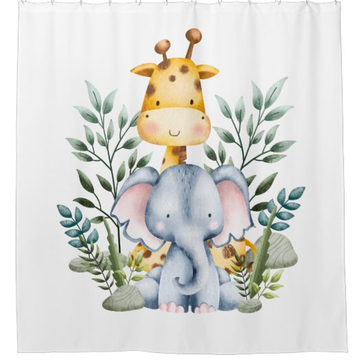 Safari Animals Duschvorhang (Vorderseite)