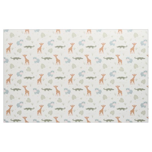 Safari Animals Fabric Stoff (Yard (91,4 cm))