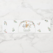 Safari Animals Floral Baby Shower Wasserflaschenetikett (Einzelnes Label)