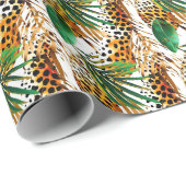 Safari Animals' Fur Print Patterns Wildlife Jungle Geschenkpapier (Rolleneckpunkt)