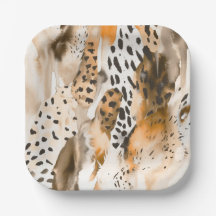 Safari Animals Fur Prints Abstrakt Modern Boho
