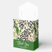 Safari Animals' Fur Prints Muster grün und braun Geschenkschachtel (Geöffnet)