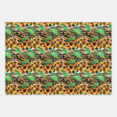 Safari Animals' Fur Prints Patterns Gorgeous Wild Geschenkpapier Set (Vorderseite 3)