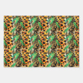 Safari Animals' Fur Prints Patterns Gorgeous Wild Geschenkpapier Set (Vorderseite 2)