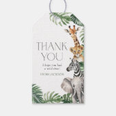 Safari Animals Geburtstag Geschenkanhänger (Vorderseite)