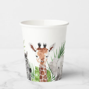 Safari Animals Geburtstag Pappbecher