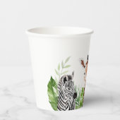 Safari Animals Geburtstag Pappbecher (Vorderseite)