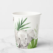 Safari Animals Geburtstag Pappbecher (Rückseite)