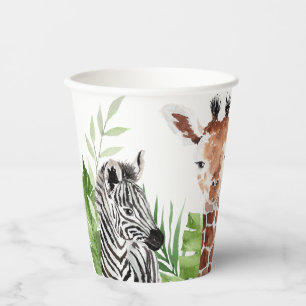 Safari Animals Geburtstag Pappbecher