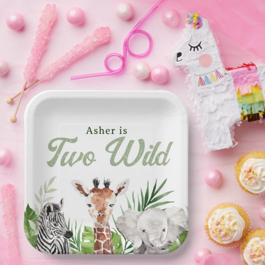 Safari Animals Geburtstag Pappteller (Party)