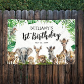 Safari Animals Geburtstagsparty Banner