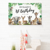 Safari Animals Geburtstagsparty Banner (InSitu)