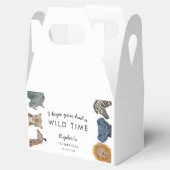 Safari Animals Geburtstagsparty Wild Time Geschenkschachtel (Geöffnet)