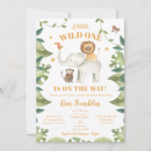 Safari Animals Gender Neutral Baby Shower