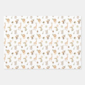 Safari Animals Geschenk Wrap Jungle Wrapping Paper Geschenkpapier Set (Vorderseite 2)