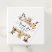 Safari Animals Girl 1. Geburtstag Party Geschenkanhänger (Beispiel)