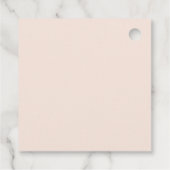 Safari Animals Girl 1. Geburtstag Party Geschenkanhänger (Rückseite)