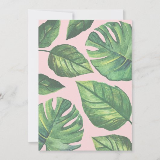 Safari Animals Jungle Animals Baby Dusche Einladung (Rückseite)