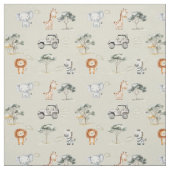 Safari animals jungle nursery kids wildlife  stoff (Muster)